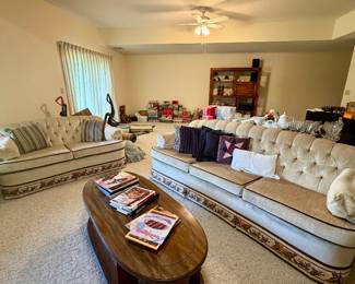 Matching sofa and loveseat