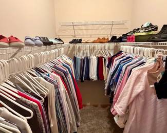 Tons of vintage clothing and shoes