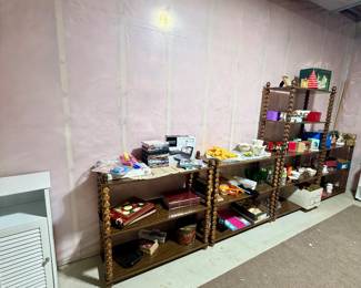 Shelves, holiday decor, photo frames and decor