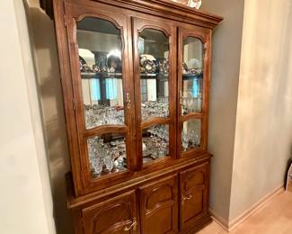 China cabinet, fine China, lenox