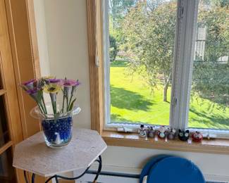Marble side tables and lawn ornaments