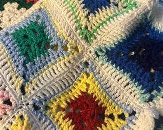handmade crochet afghan throw blanket