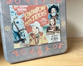 vintage Roy Rogers "Rainbow Over Texas" collectible tin