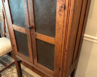 Oak Pie Safe Cabinet