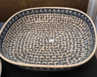 Boleslawiec Polish Pottery Oval Baker