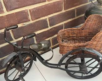 vintage-style miniature tricycle
