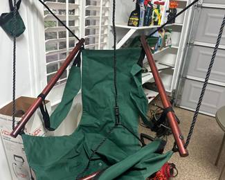 green deluxe hammock air chair