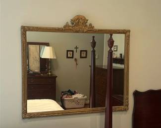 Ornate Gold Wall Mirror