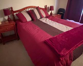 Full size bed frame and headboard