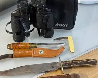 Jason Binoculars, J. Rodgers And Sons Kinfe  Other Hunting Knives