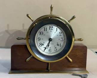 Seth Thomas Helmsman ships wheel clock