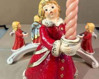 Goebel Holiday Candle Holders 
