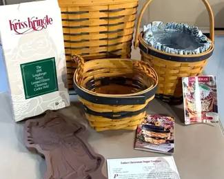 Longaberger Baskets  1991 Pottery Limited Edition Christmas Cookie Mold