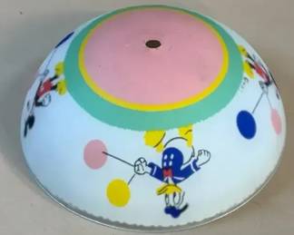 Walt Disney Productions glass ceiling light shade