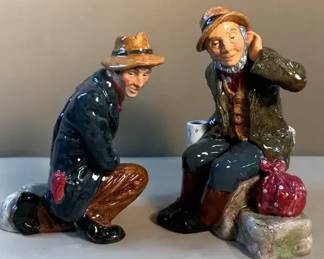 Royal Doulton Owd Willum and The Poacher figurines
