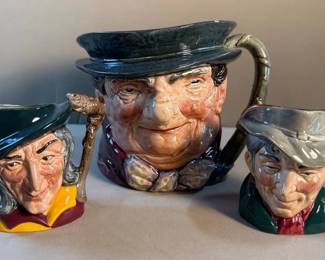 Vintage Royal Doulton Toby Jug character mugs 