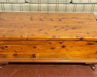 Vintage Pine  Cedar Storage Chest