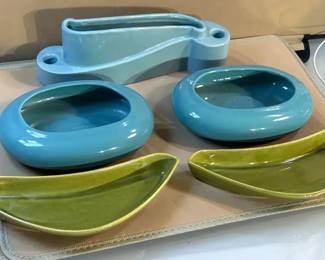 California pottery boomerang dishes  Other Pieces