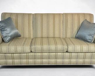 Beige Stripe Sofa