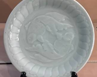 Celadon Koi Fish Plates8 Total