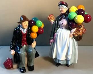 Royal Doulton The Balloon Man and Biddy Pennyfarthing