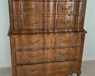 Thomasville French Provincial Style Highboy Dresser