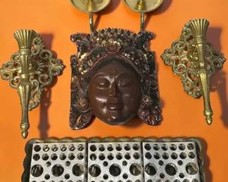 Wooden Dewi Sri Mask  Other Decor