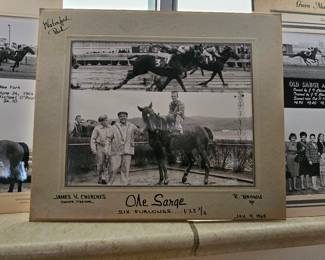 Welcome! Our client in he younger years... was a owner and trainer of many race horsesall these pictures are of his horses that have won their race. Dating from late 50's to 70's