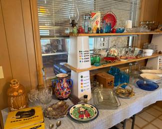Cookie jar, decanter, corn server, bakeware