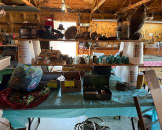 tackle, decor, insulators, dog dishes