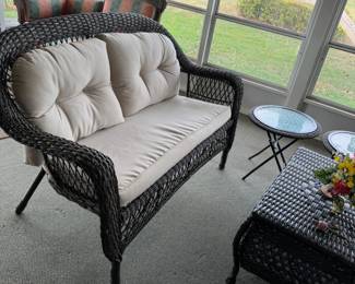 wicker couch