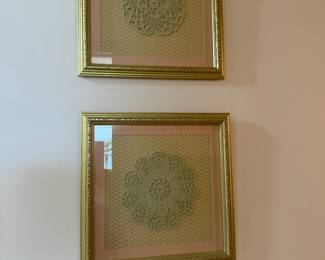 framed doiles
