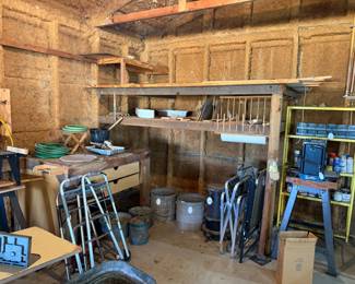 dowels, walkers, tools