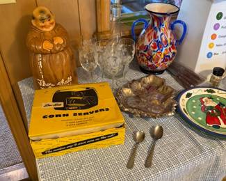 Cookie jar, decanter, vase