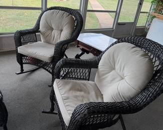 wicker rockers