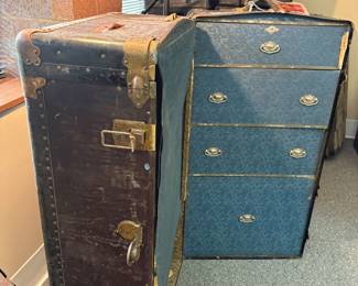 Travel wardrobe  trunk. 1900,s. Excellent condition. 