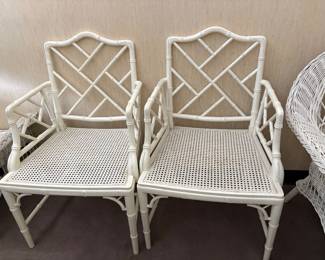 White Chippendale Chairs