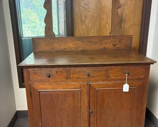 Walnut Dresser with Swing Mirror stands