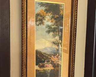 A classic rural landscape scene from early 20th century