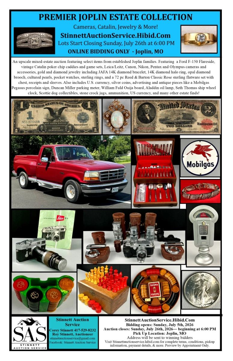 Premier Joplin Estate Auction