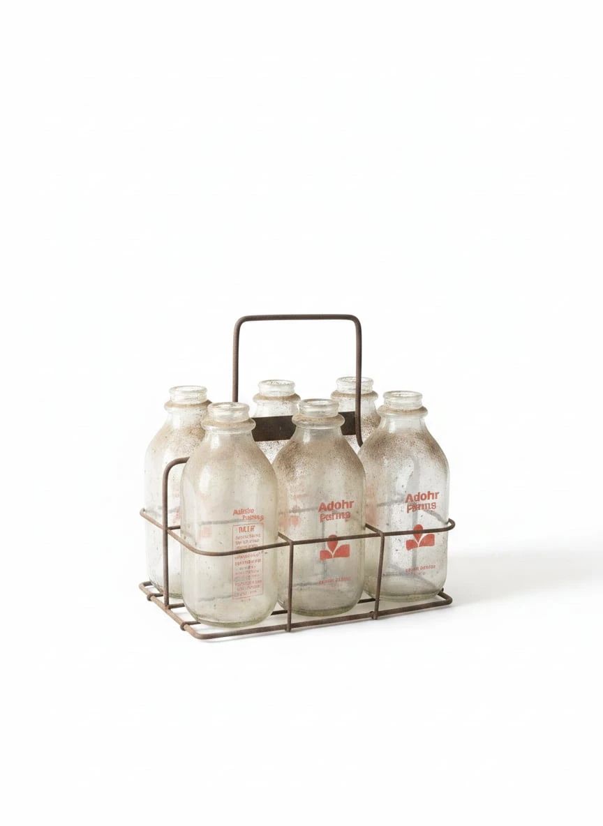 Adobe Farms Milk Bottles with Crate