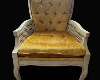 Vintage Woodmark Originals Hollywood Regency Cane Back Chair second image