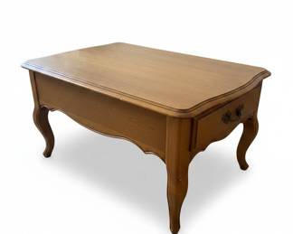 Vintage MCM French Provincial style by California Furniture Shops, Ltd. CA Shops End Table with Drawer fourth image