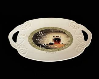 Russ Berrie Irish Blessing Ceramic Tray with Handles