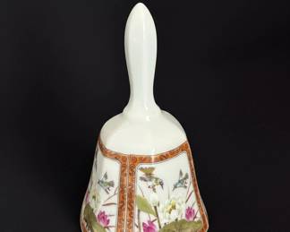Toyo Ming Lotus Porcelain Bell