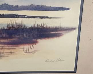 Coastal Landscape Watercolor by Edward L. Loper second image