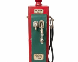 Fire Chief Model C Gasoline Pump Display Cabinet with Clock third image