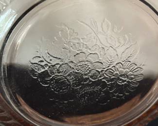 Anchor Hocking Mayfair Open Rose Pink Depression Glass Bowl fourth image