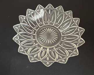 Federal Glass Petal or Starburst Serving Dish