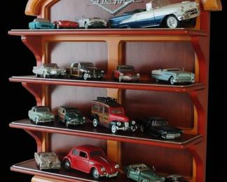 Franklin Mint The Classic Cars of the Fifties Collection with Display Shelf